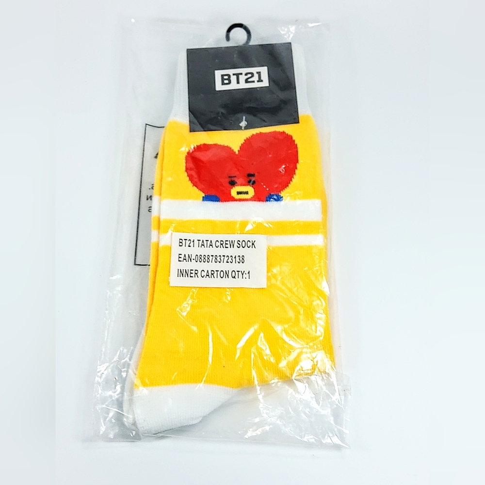 BT21 BTS Line Friends Tata crew socks